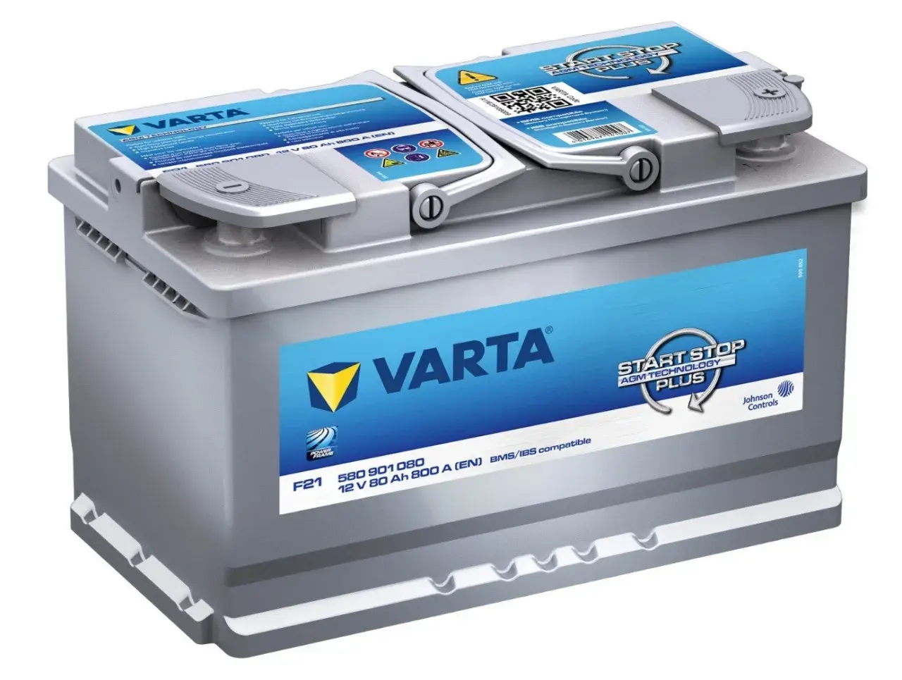 Akumulator samochodowy Varta Start Stop AGM, 12V 80Ah 800A. Idealny do nowoczesnych aut z systemem Start-Stop.