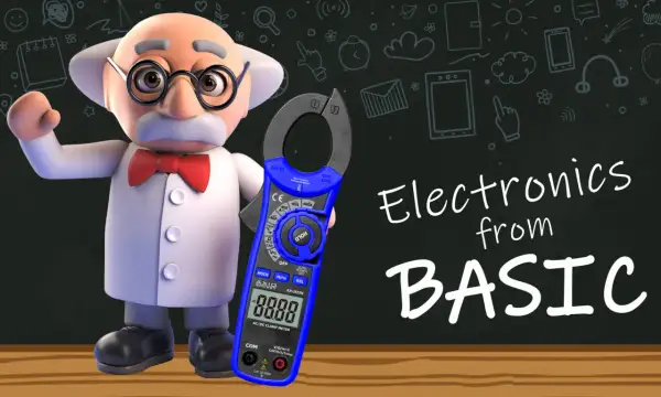 Profesor z diakiem w ręku, gotowy do nauki elektroniki od podstaw.