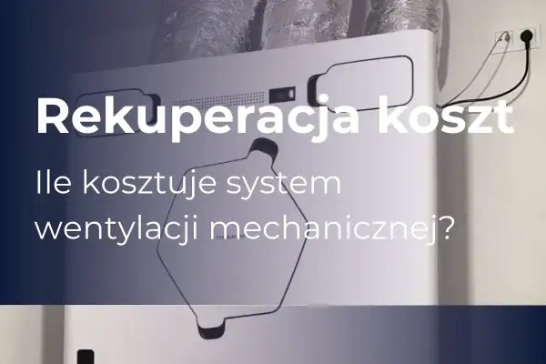 Rekuperacja koszt: ile kosztuje system wentylacji mechanicznej? Białe urządzenie z podłączonymi przewodami.